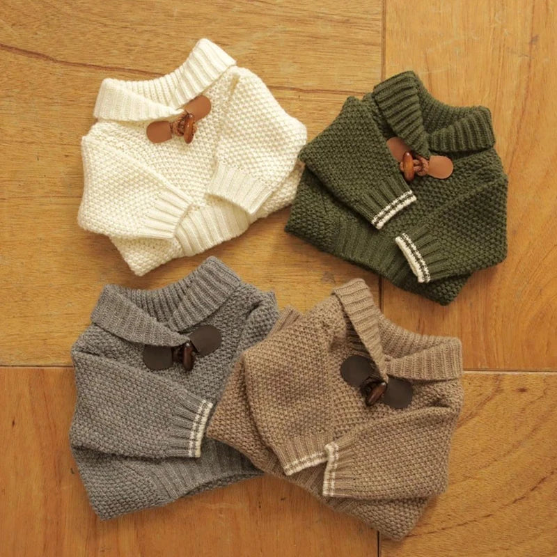 The Fireside Knit Pullover | Wool Dog Sweater for Winter